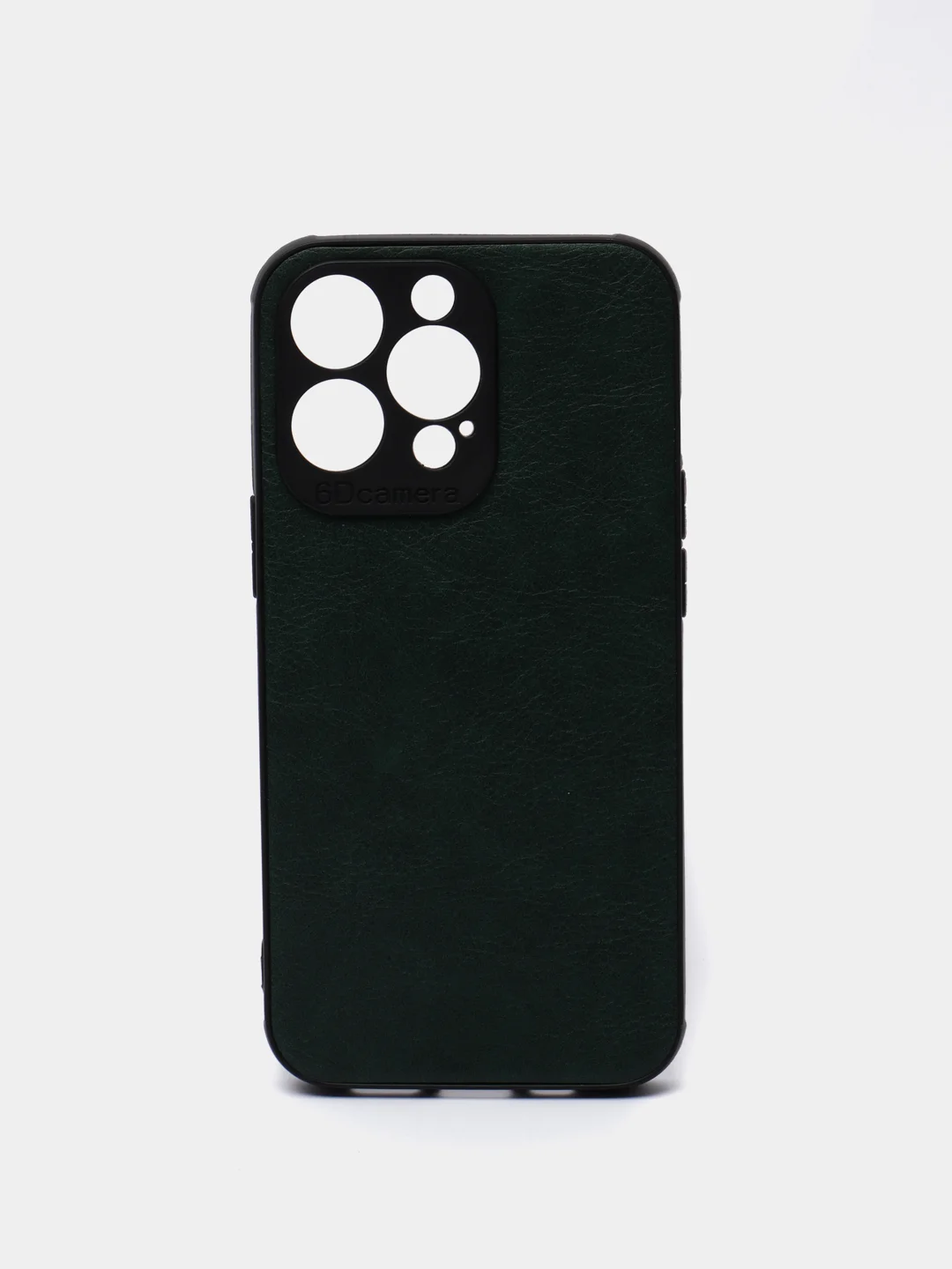 Зеленый чехол IPhone 13 / 13 Mini / 13Pro / 13ProMax силиконовый, имитация кожи
