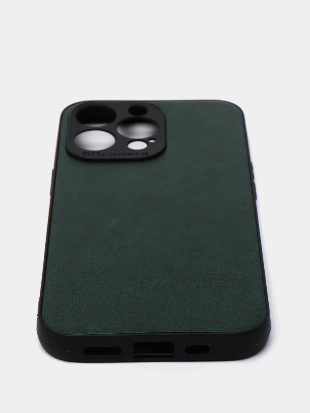 Зеленый чехол IPhone 13 / 13 Mini / 13Pro / 13ProMax силиконовый, имитация кожи