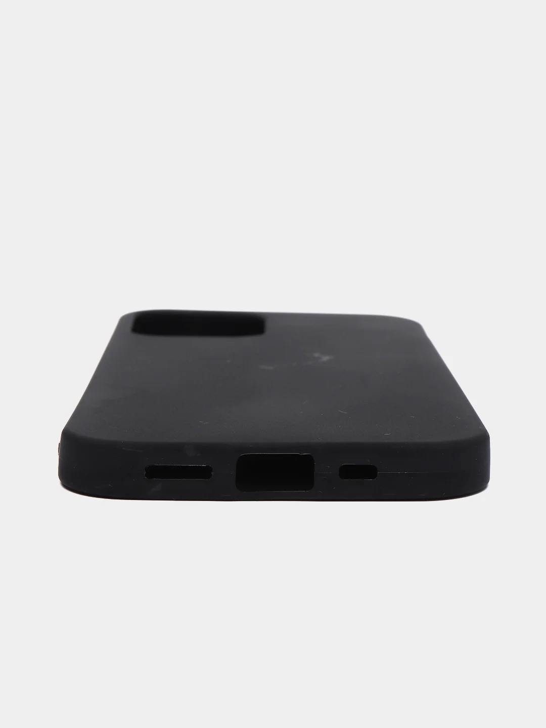 Силиконовый чёрный матовый чехол для iPhone 11 Pro Max, 12 Pro Max, 13 Pro Max, 14 Plus