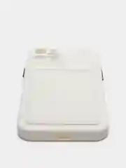 Молочный чехол для iPhone XR, 12, 13, Pro, Max, ХР с карманом для карт защита камеры динамика айфон