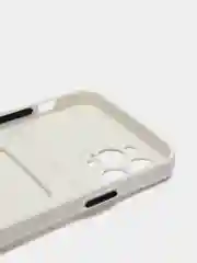 Молочный чехол для iPhone XR, 12, 13, Pro, Max, ХР с карманом для карт защита камеры динамика айфон
