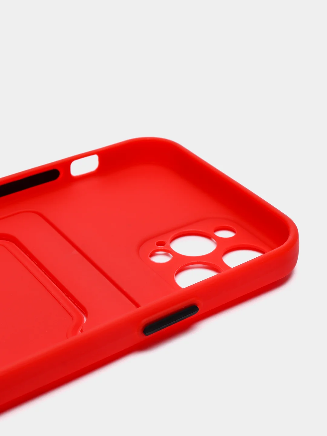Красный чехол для iPhone XR, 12, 13, Pro, Max, ХР с карманом для карт защита камеры динамика айфон
