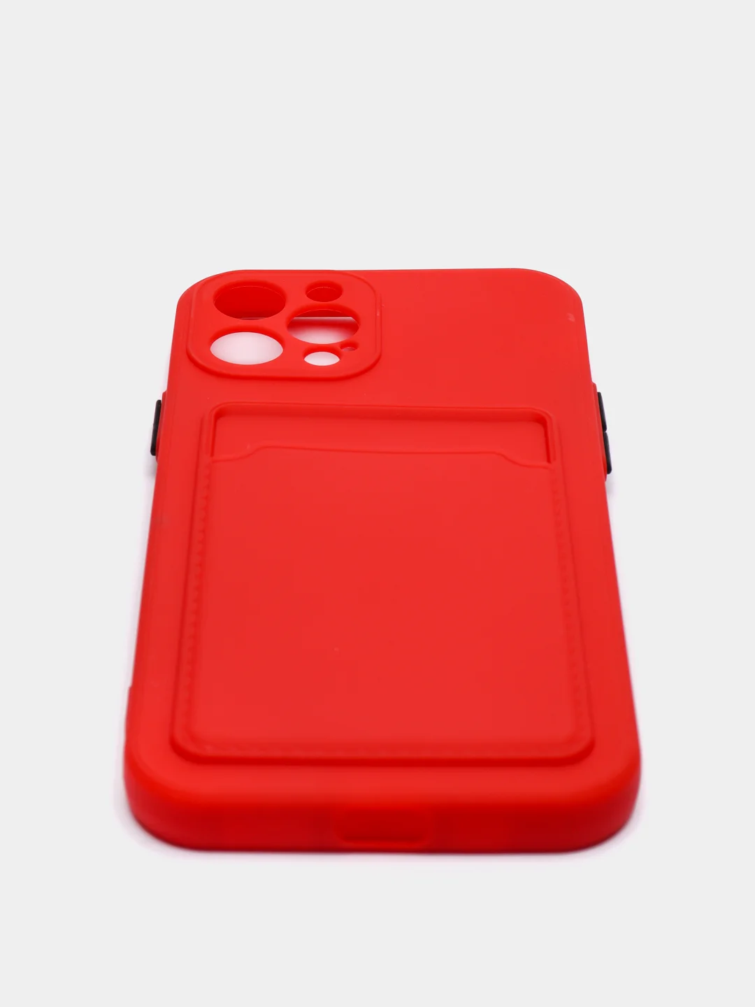 Красный чехол для iPhone XR, 12, 13, Pro, Max, ХР с карманом для карт защита камеры динамика айфон