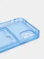 Синий чехол с карманом для карт iPhone XR, 11, 12, 13, 14, Pro, Pro Max, Plus, 7, 8, айфон