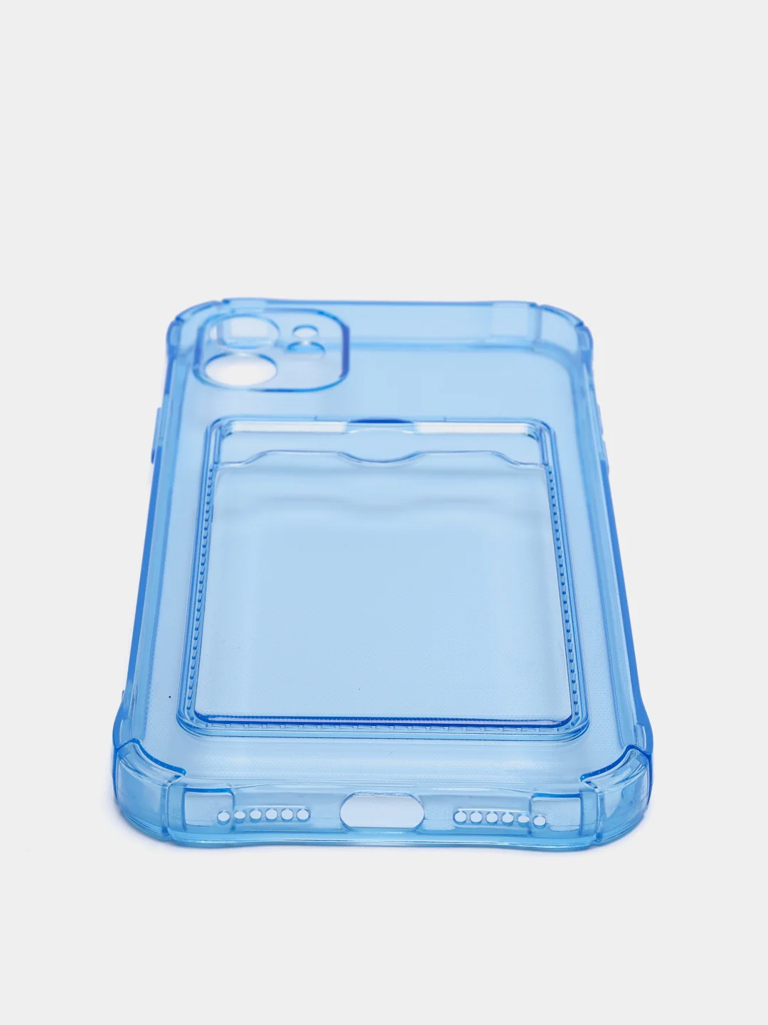 Синий чехол с карманом для карт iPhone XR, 11, 12, 13, 14, Pro, Pro Max, Plus, 7, 8, айфон