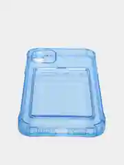 Синий чехол с карманом для карт iPhone XR, 11, 12, 13, 14, Pro, Pro Max, Plus, 7, 8, айфон