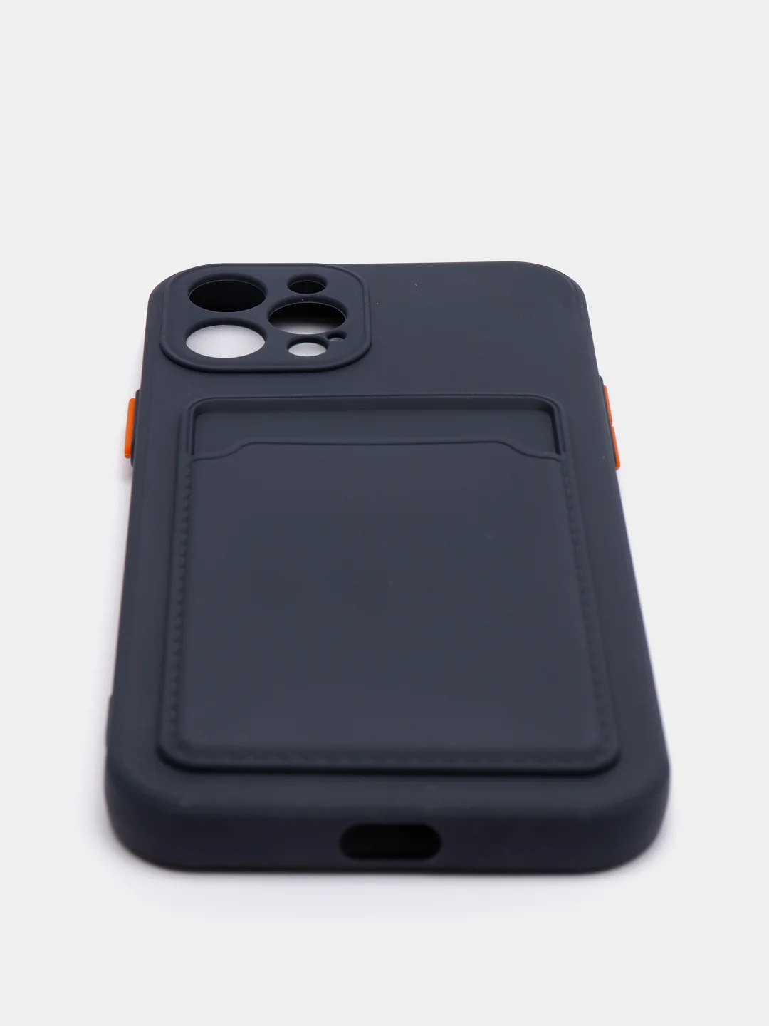Темно-синий чехол для iPhone XR, 12, 13, Pro, Max, ХР с карманом для карт защита камеры динамика айфон