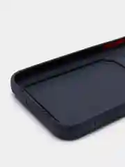 Темно-синий чехол для iPhone XR, 12, 13, Pro, Max, ХР с карманом для карт защита камеры динамика айфон