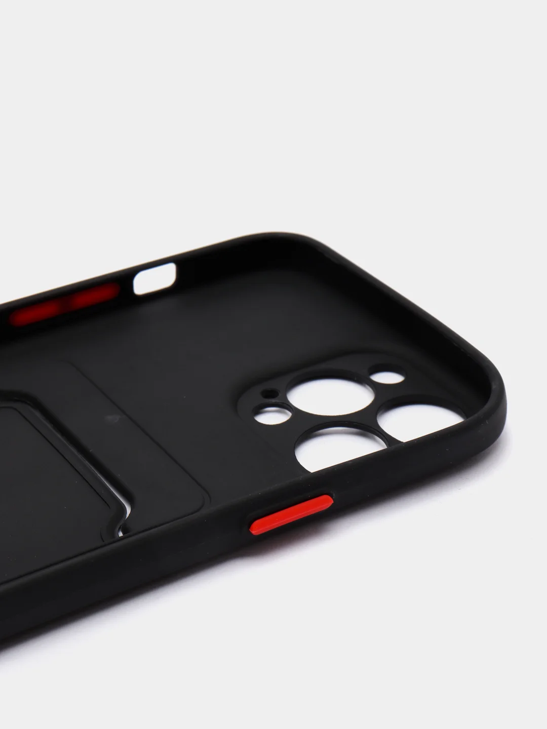 Черный чехол для iPhone XR, 12, 13, Pro, Max, ХР с карманом для карт защита камеры динамика айфон