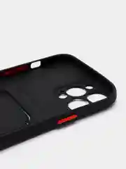 Черный чехол для iPhone XR, 12, 13, Pro, Max, ХР с карманом для карт защита камеры динамика айфон