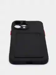 Черный чехол для iPhone XR, 12, 13, Pro, Max, ХР с карманом для карт защита камеры динамика айфон