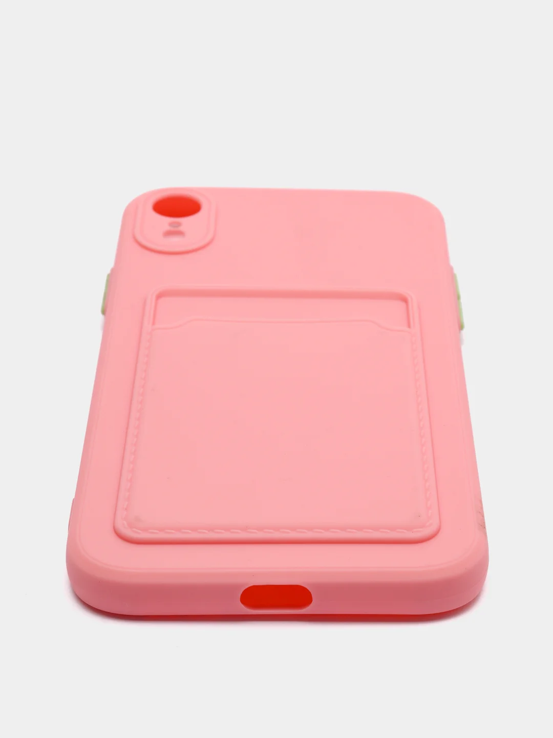 Розовый чехол для iPhone XR, 12, 13, Pro, Max, ХР с карманом для карт защита камеры динамика айфон