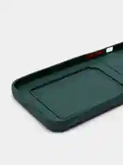 Тёмно-зелёный чехол для iPhone XR, 12, 13, Pro, Max, ХР с карманом для карт защита камеры динамика айфон