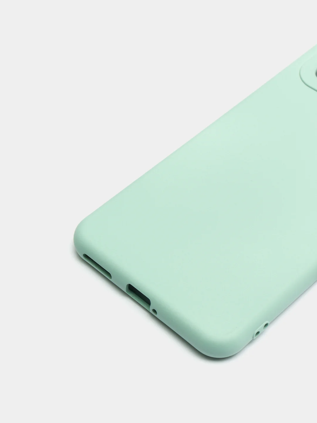 Бирюзовый чехол Xiaomi Mi 11 Lite c защитой камеры и бархатом внутри