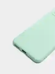 Бирюзовый чехол Xiaomi Mi 11 Lite c защитой камеры и бархатом внутри