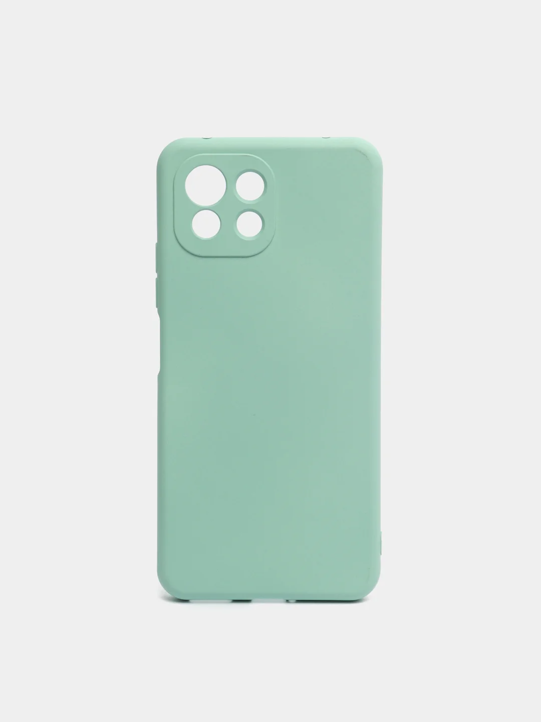Бирюзовый чехол Xiaomi Mi 11 Lite c защитой камеры и бархатом внутри