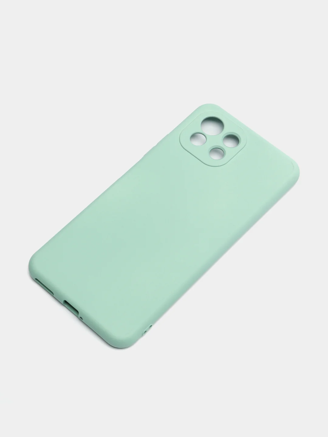 Бирюзовый чехол Xiaomi Mi 11 Lite c защитой камеры и бархатом внутри