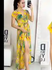 Горчичный парео пляжное