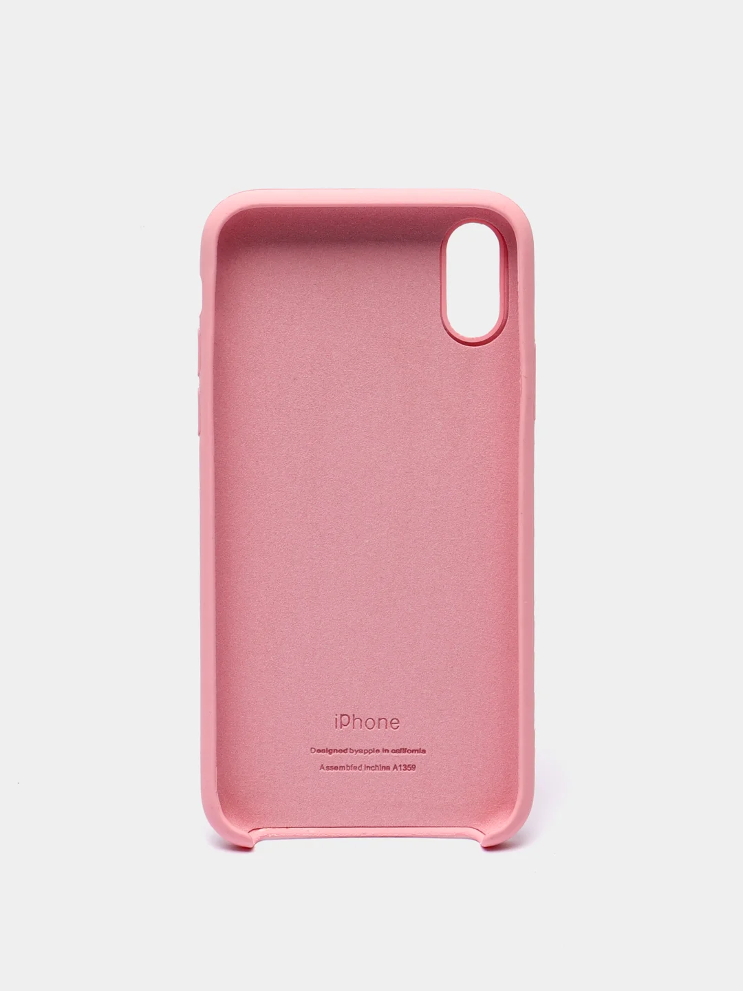 Розовый чехол силиконовый на IPhone X / XS