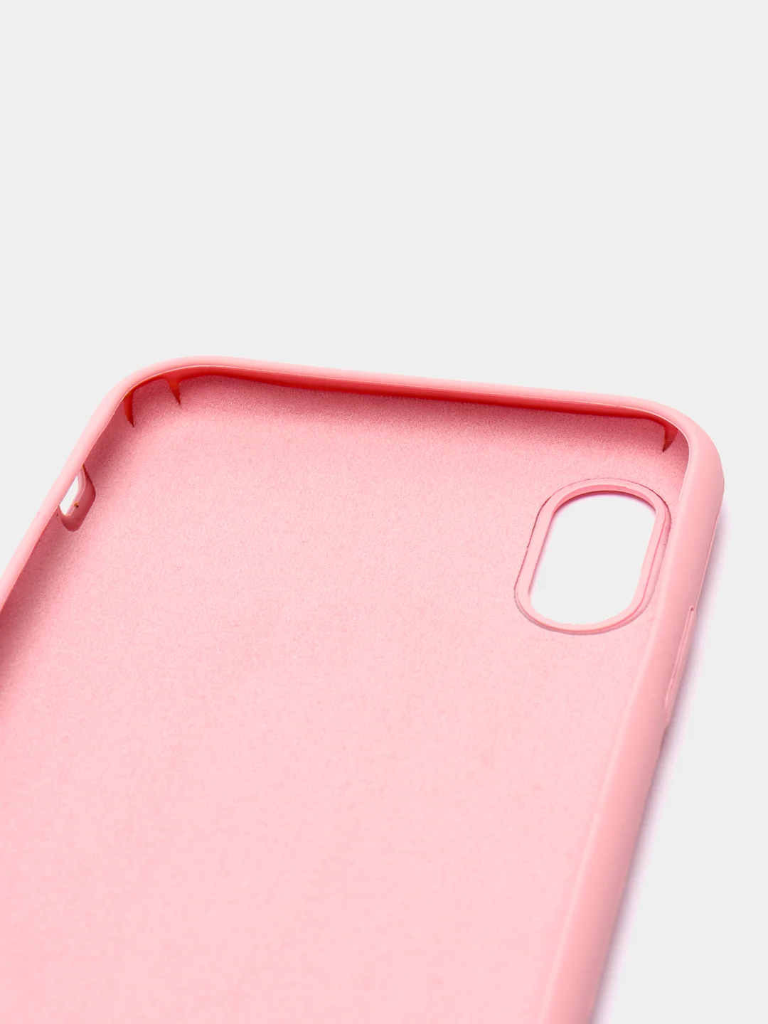 Розовый чехол силиконовый на IPhone X / XS