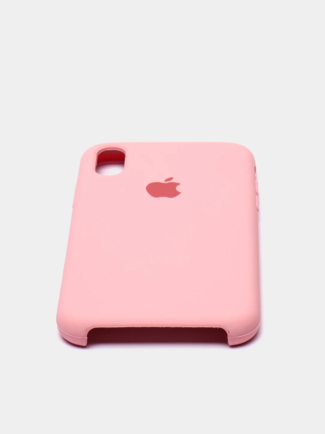 Розовый чехол силиконовый на IPhone X / XS