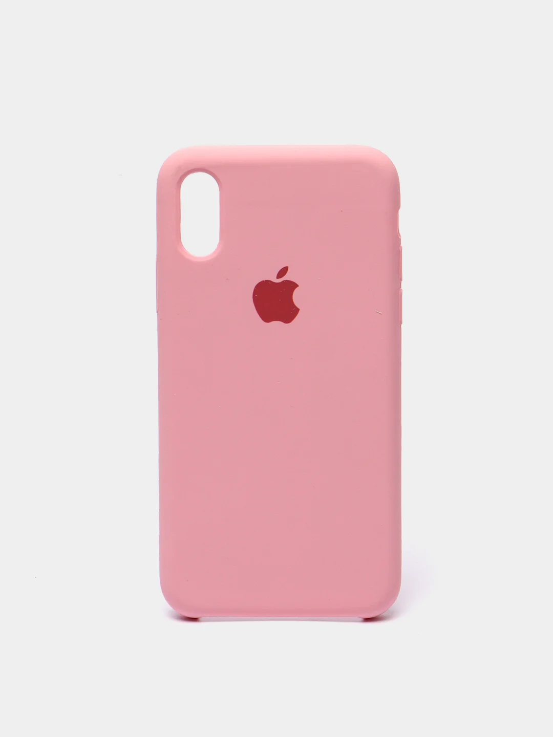 Розовый чехол силиконовый на IPhone X / XS