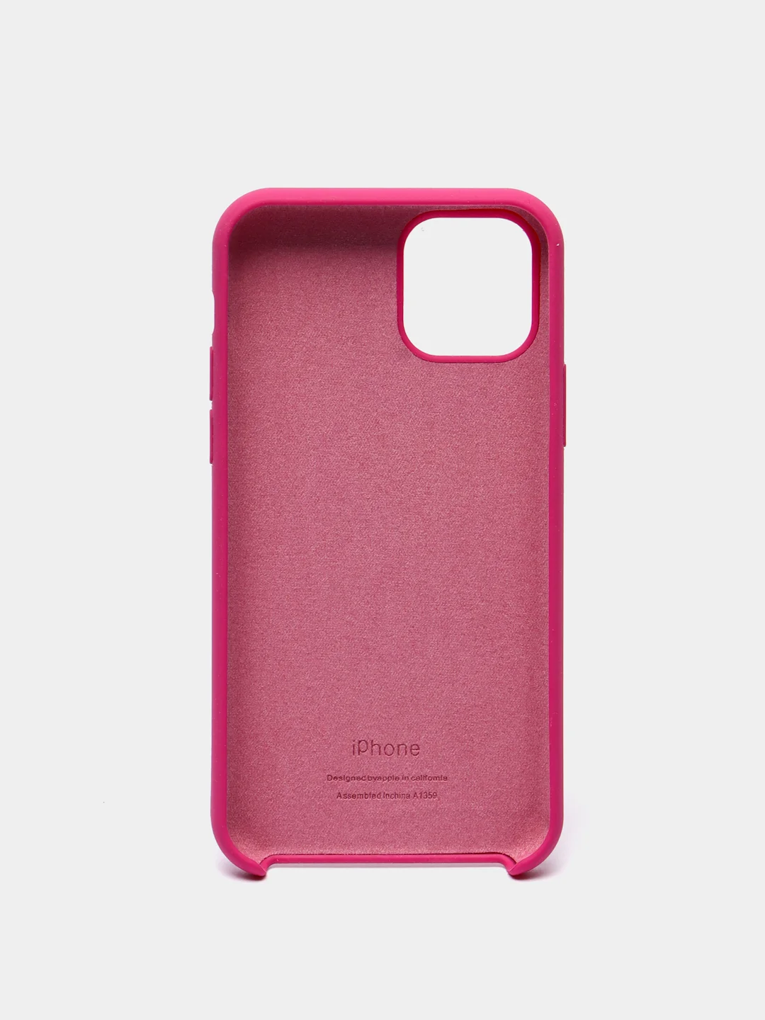 Розовый силиконовый чехол для iPhone 11 pro
