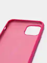 Розовый силиконовый чехол для iPhone 11 pro