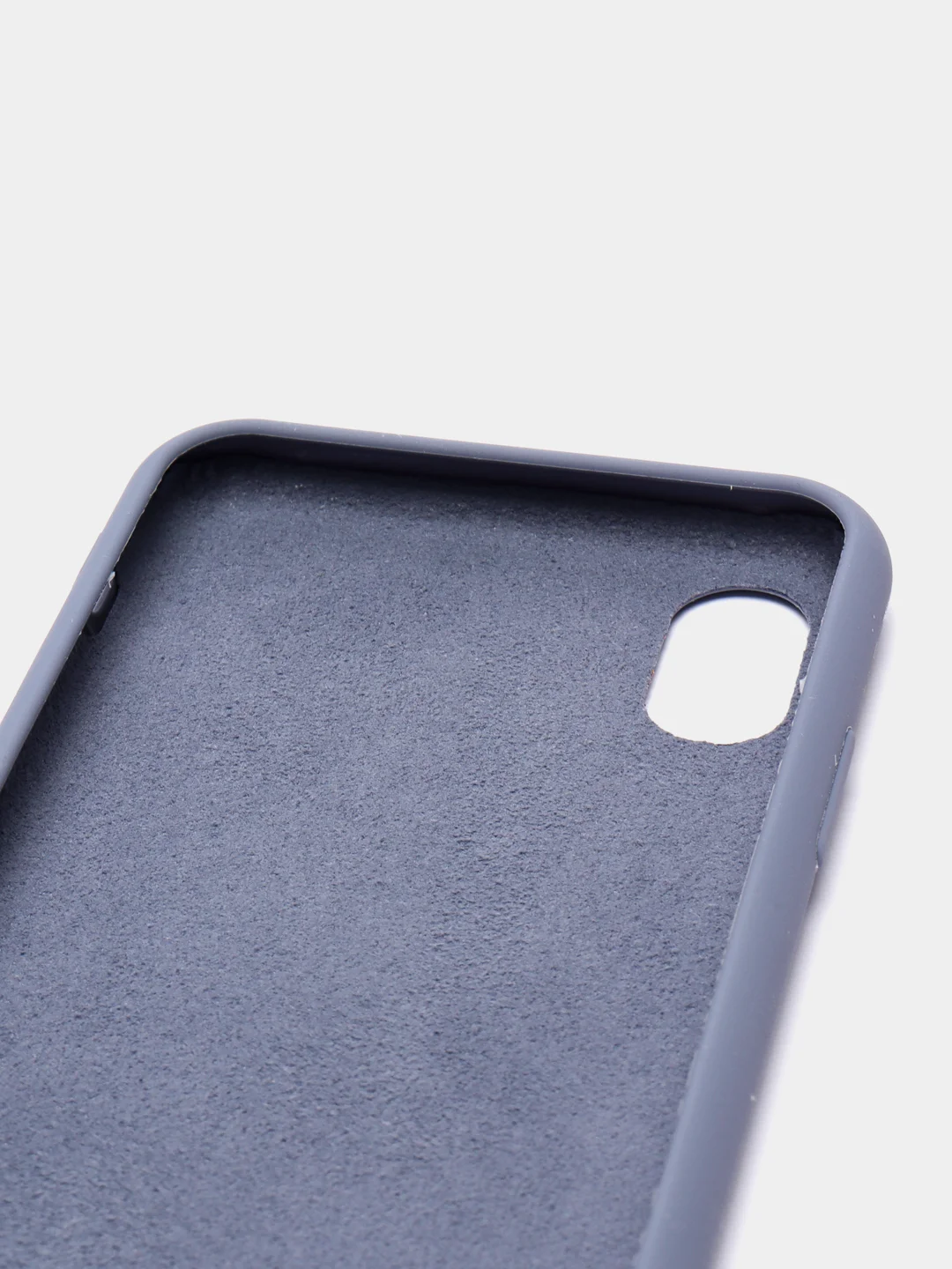 Серый чехол силиконовый на IPhone X / XS