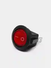 Переключатель клавишный круглый KCD1-B8-102, красный