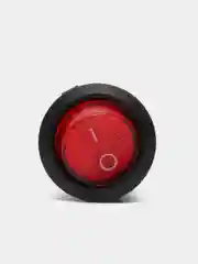 Переключатель клавишный круглый KCD1-B8-102, красный