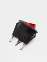 Переключатель клавишный круглый KCD1-B8-102, красный