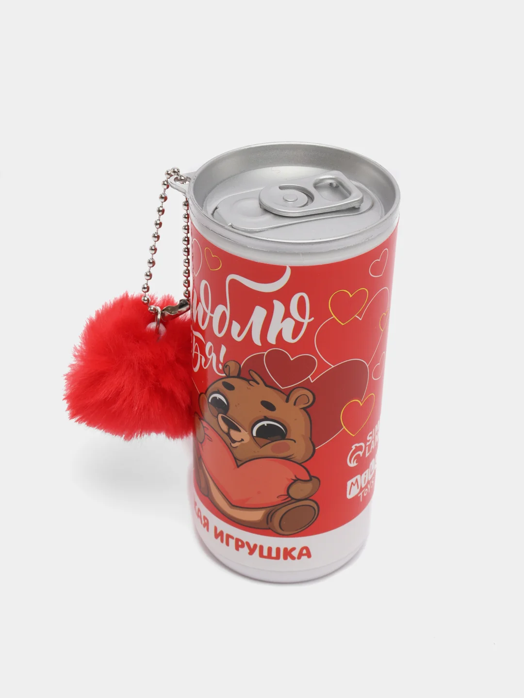 Красный мягкая игрушка "Люблю тебя!"  8 марта