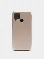 Золотой чехол-книжка для Realme C15 / C12 / C25 / C25S