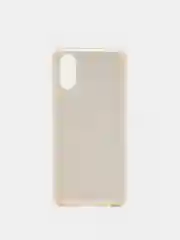 Золотой чехол силиконовый с блестками для  Samsung Galaxy A02 2021 Противоударный чехол