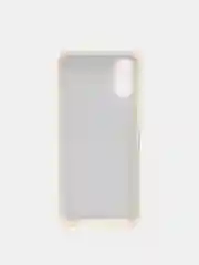 Золотой чехол силиконовый с блестками для  Samsung Galaxy A02 2021 Противоударный чехол