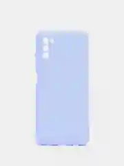 Светло-синий чехол для Samsung A03s цветной матовый