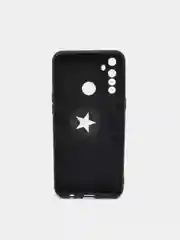 Черный чехол Realme C3 / 5 / 6i  Реалми С3 / 5 / 6ай силиконовый с кольцом держателем