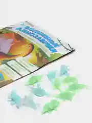 Развивающий игровой набор "Волшебные динозаврики" (книга, наклейки, фигурки)