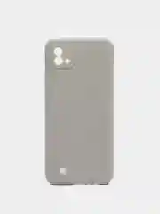 Серый чехол для Realme C20/C11 (2021) силиконовый матовый однотонный