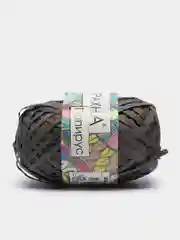 Тёмно-серый пряжа Arachna "Papyrus" рафия