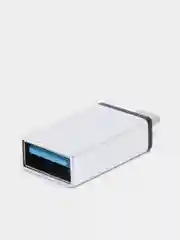 Серебряный otg-переходник USB - Micro-USB