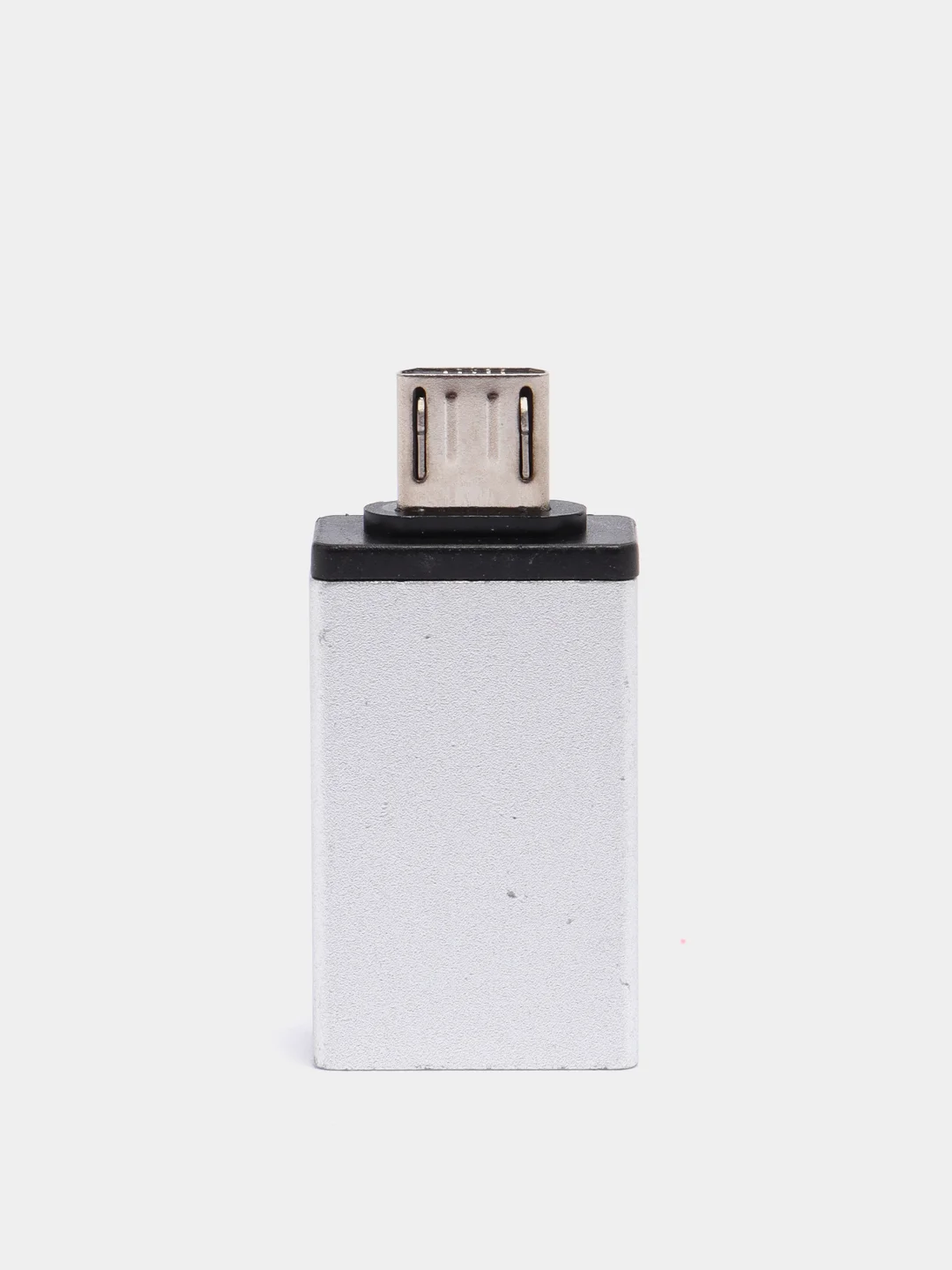 Серебряный otg-переходник USB - Micro-USB