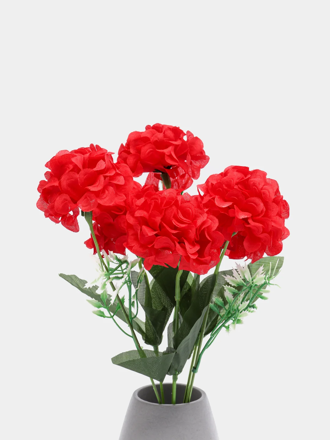 Красный искусственные цветы, гортензия, камелия