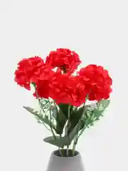 Красный искусственные цветы, гортензия, камелия