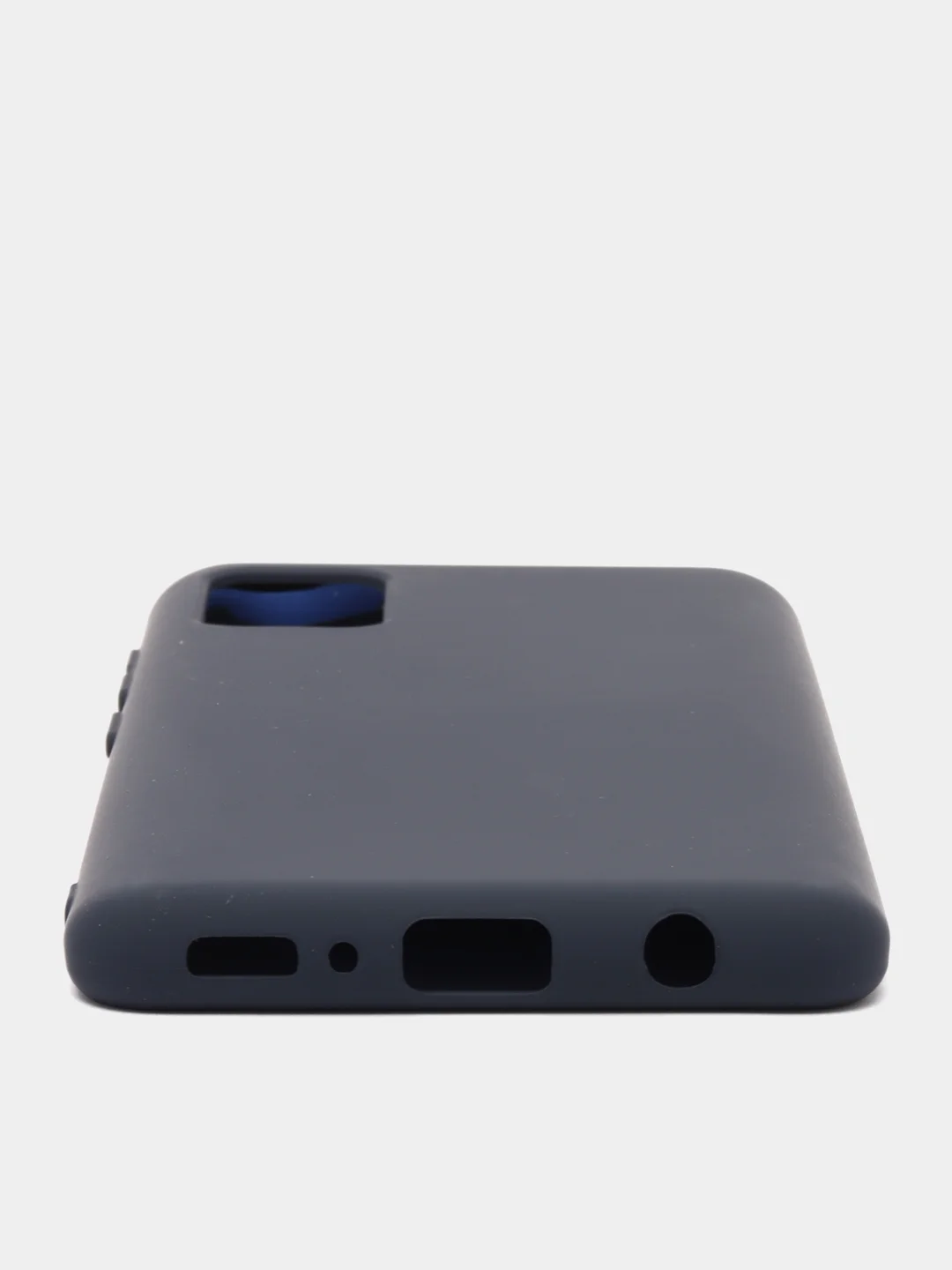 Темно-синий чехол Silicone Cover для Samsung Galaxy A41, Самсунг Галакси А41 силиконовый