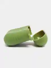 Зеленый силиконовый чехол для беспроводных наушников AirPods 1, AirPods 2