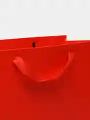 Однотонный стильный красный пакет