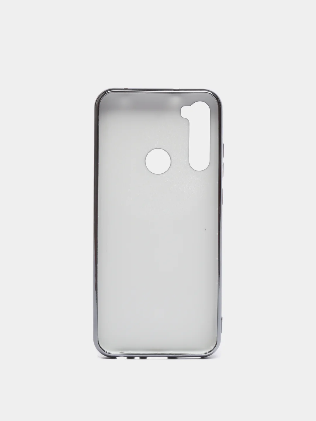 Розовый чехол Xiaomi Redmi Note 8T цветной, силиконовый, с глянцевой рамкой (Редми Нот 8Т)