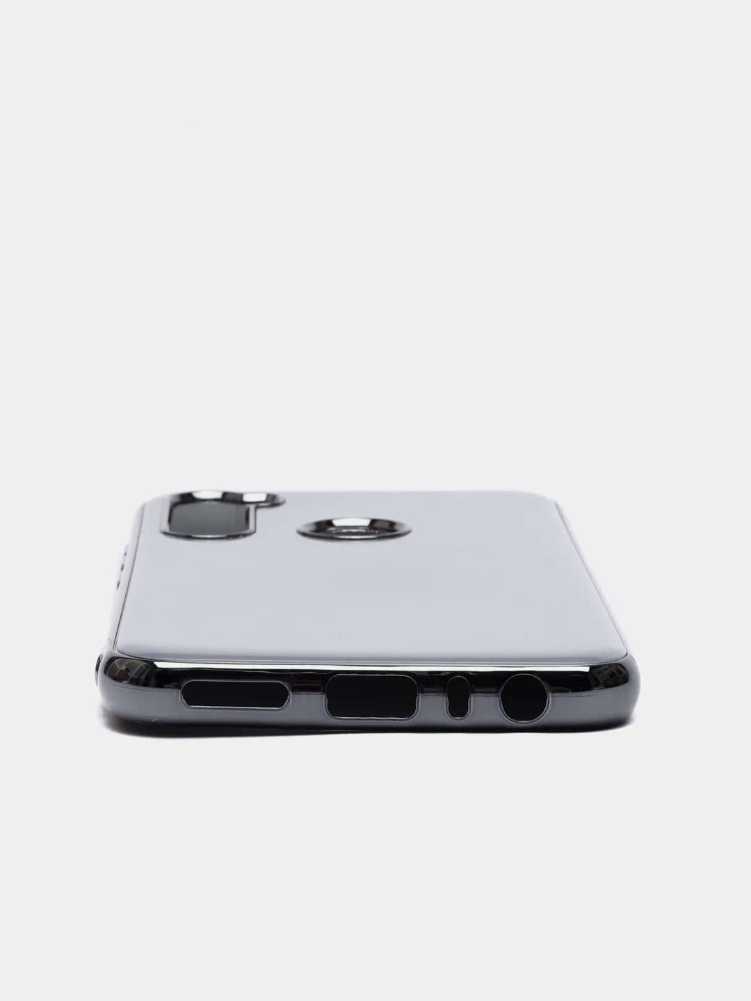Розовый чехол Xiaomi Redmi Note 8T цветной, силиконовый, с глянцевой рамкой (Редми Нот 8Т)